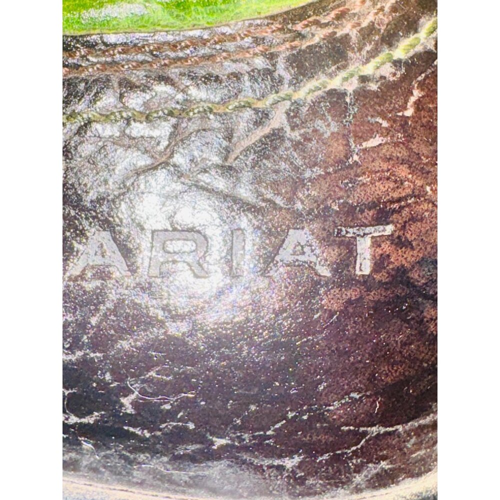 Ariat WorkHog Square Toe VentTEK Black Green West… - image 8